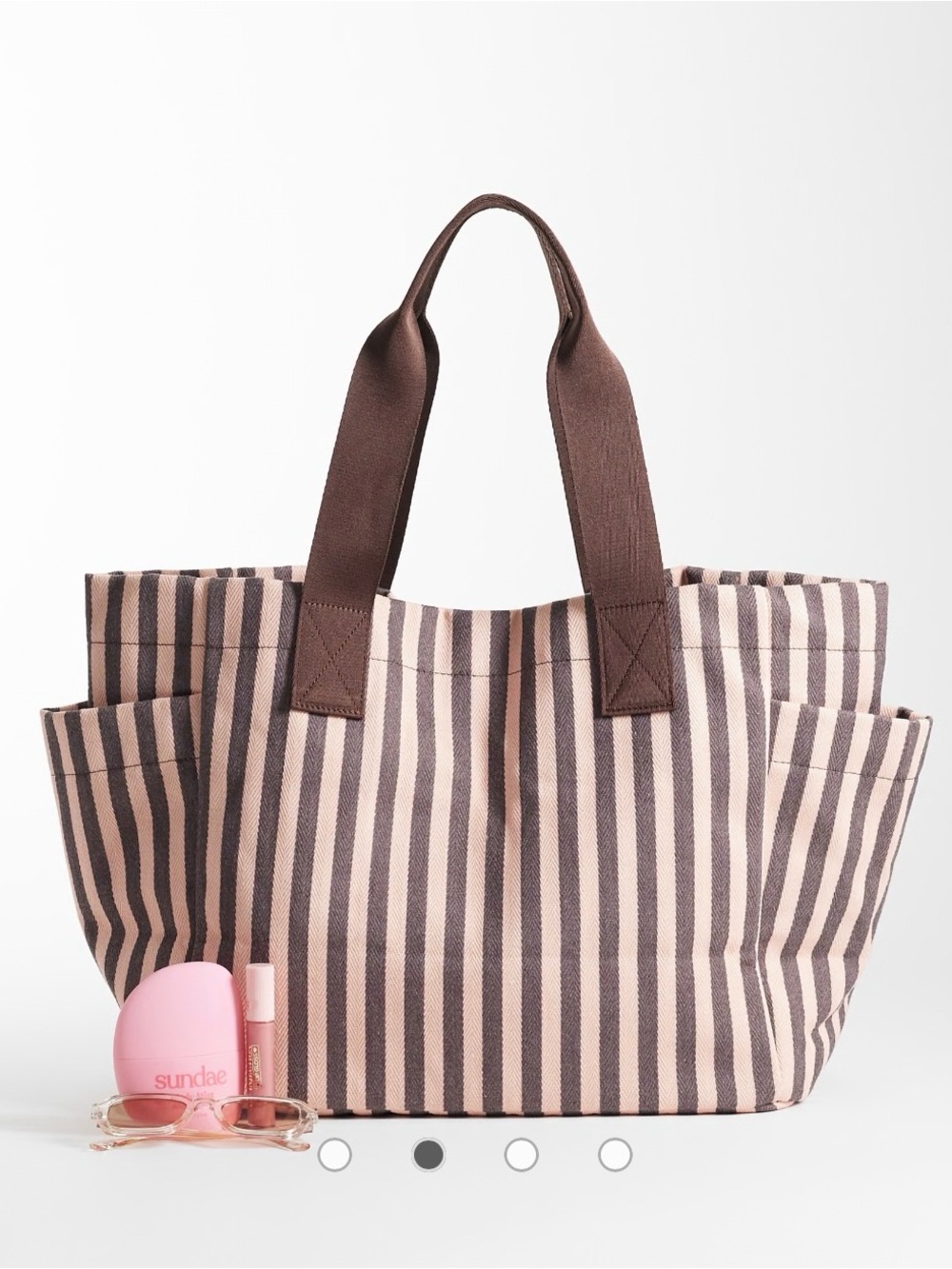 ASOS Chocolate and Pink Tote